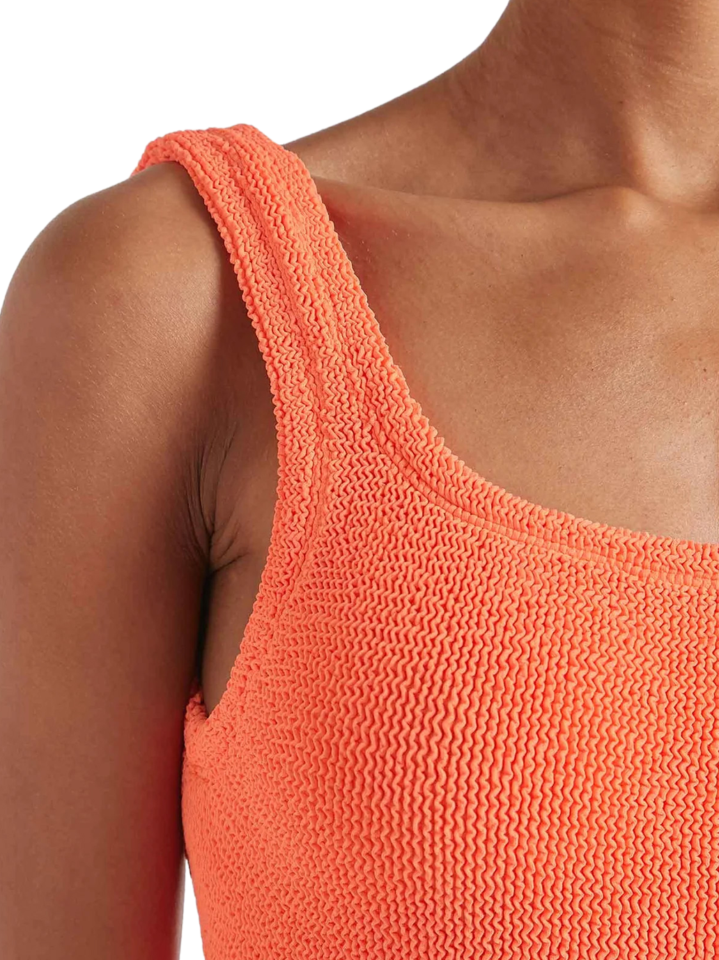 Jednoczęściowy kostium kąpielowy Square Neck ORANGE