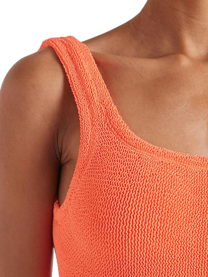 Jednoczęściowy kostium kąpielowy Square Neck ORANGE