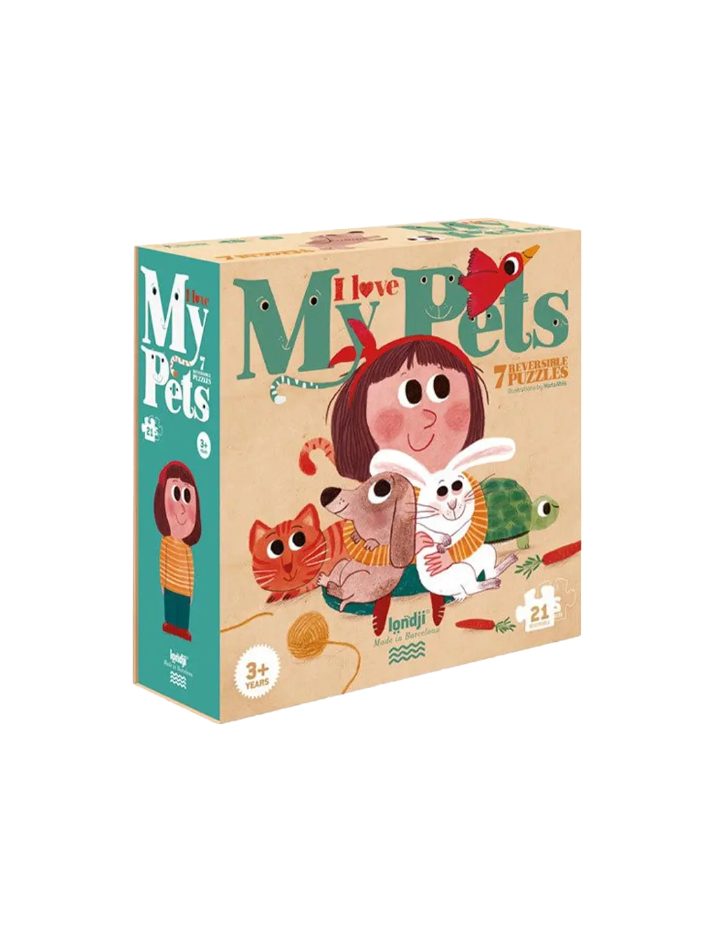 dwustronne puzzle dla najmłodszych Londji BEBE Concept 