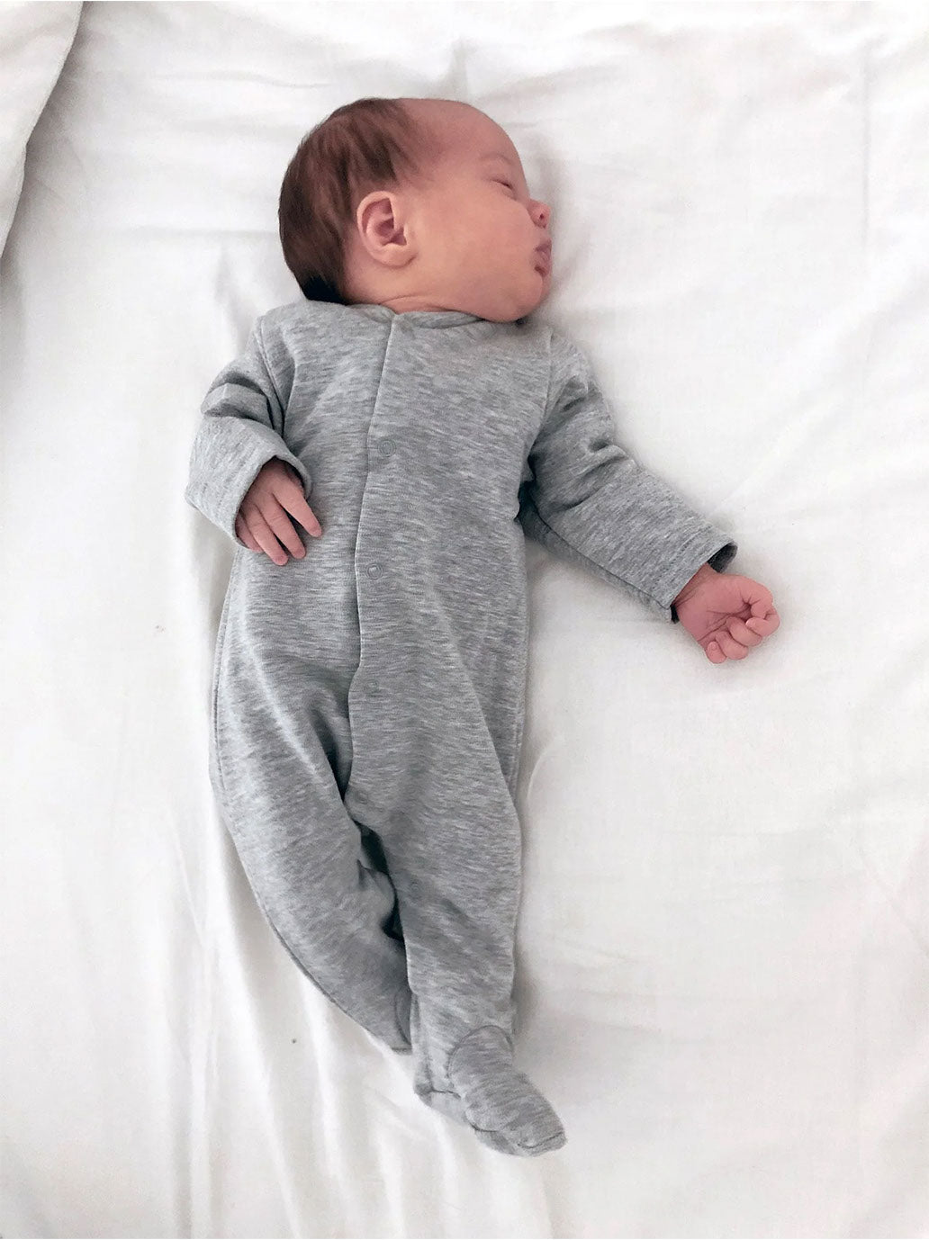 Śpioszki niemowlęce Babysuit LIGHT GREY