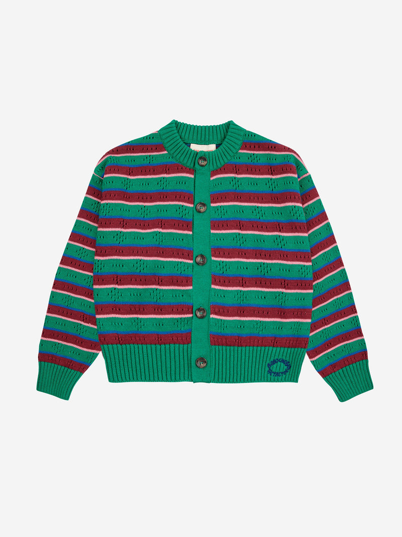 Tic Tac Toe striped cardigan Kids Bobo Choses BÉBÉ Concept 