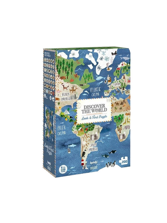 puzzle 200 dílků Objevte svět