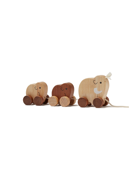 dřevěná tažná hračka Mammoth family