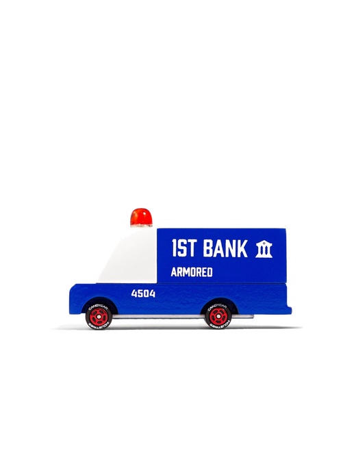 Malé auto Candy Van 1st bank