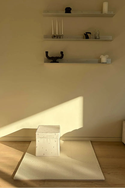 Piankowa mata podłogowa kwadratowa Aiva SOFT BEIGE
