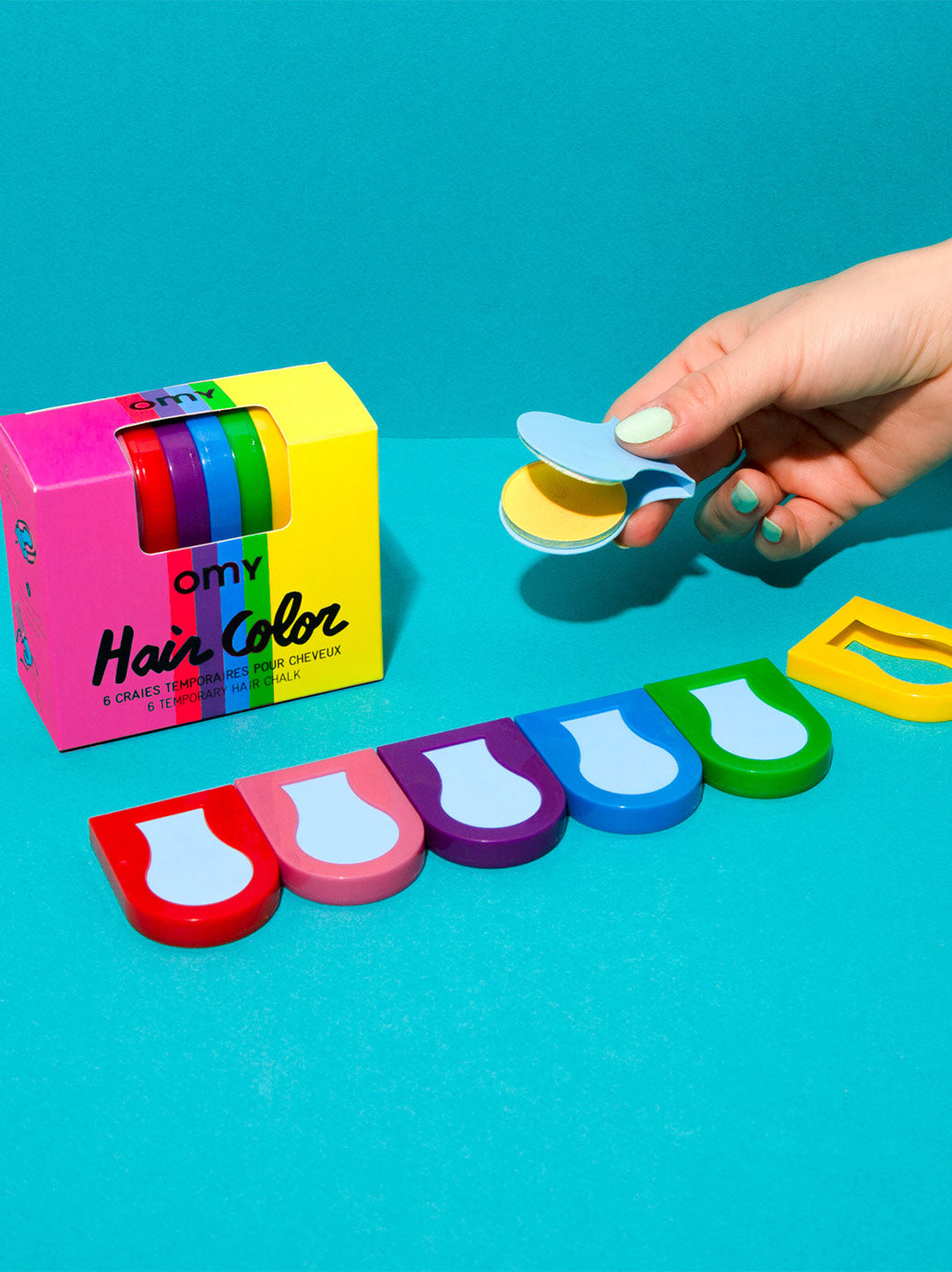 Zmywalna kreda do farbowania włosów OMY BÉBÉ Concept 