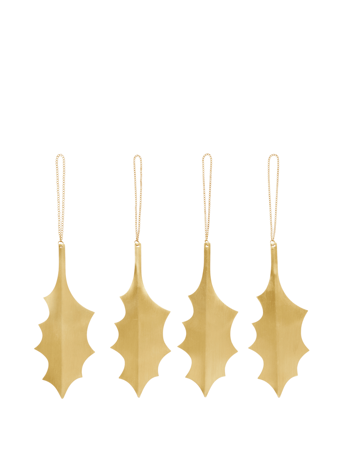 Ozdoby świąteczne Holly Leaf Ornaments BRASS