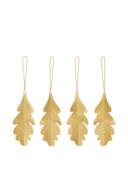 Ozdoby świąteczne Oak Leaf Ornaments BRASS