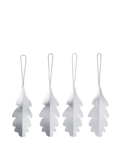 Oak Leaf Ornaments SILVER