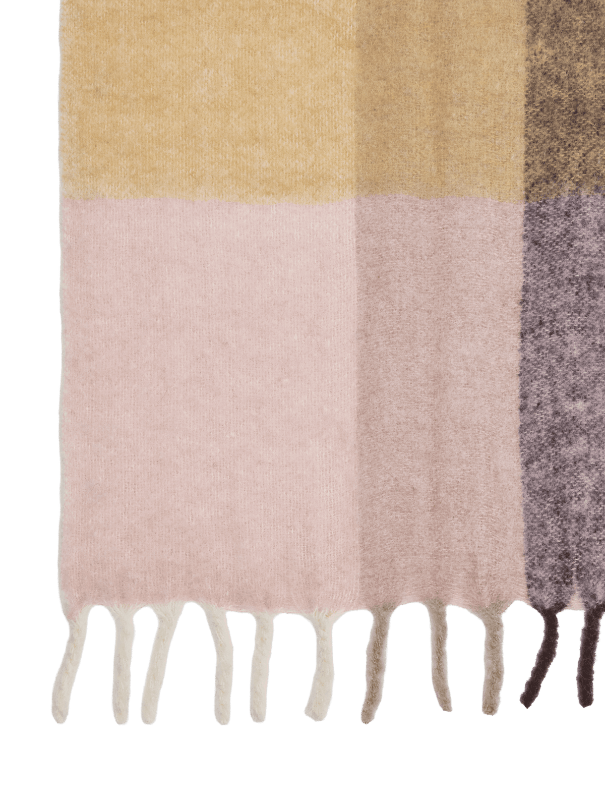 Koc Blur Mohair Blanket BUTTER/PALE ROSE