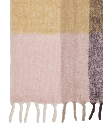 Koc Blur Mohair Blanket BUTTER/PALE ROSE