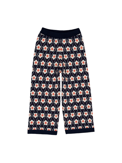 Mathilda pants Navy Flower Hello Simone BÉBÉ Concept 