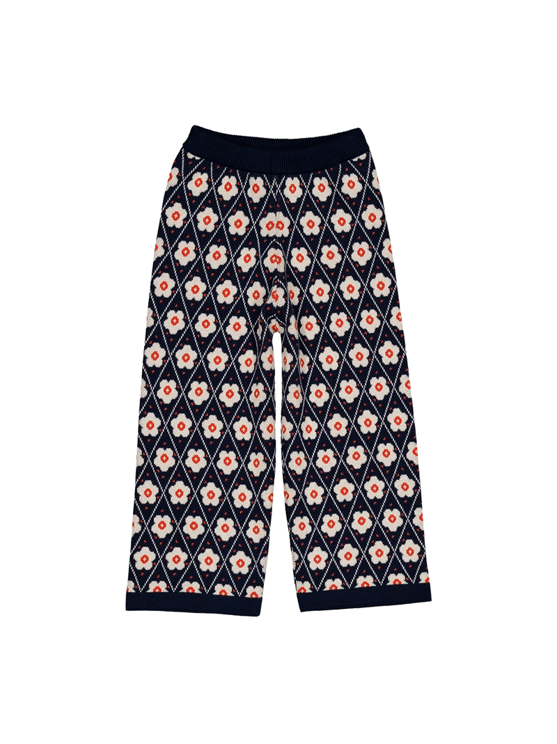 Mathilda pants Navy Flower Hello Simone BÉBÉ Concept 