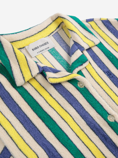 Koszulka Multicolor Stripes terry cloth shirt Bobo Choses BÉBÉ Concept 