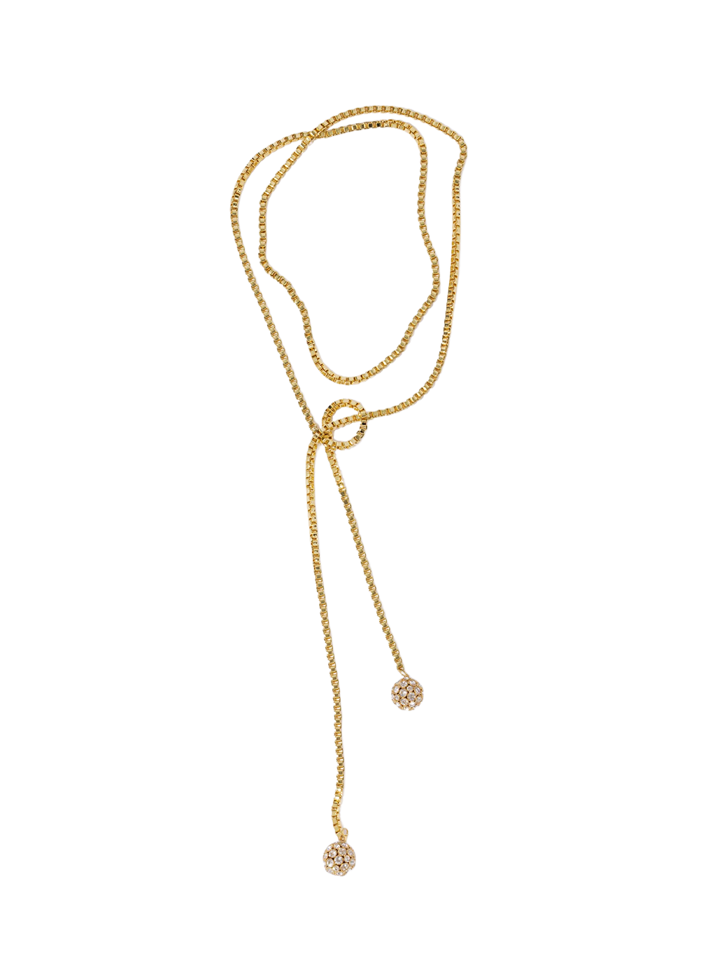 Crystal Sphere Tie GOLD