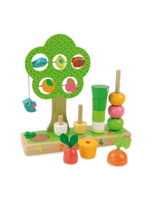 Dřevěná vzdělávací hračka Zelenina