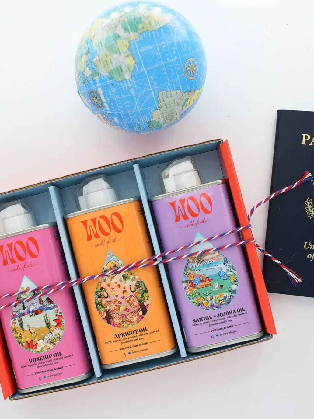 Zestaw Glow To Go Organic Oil Set