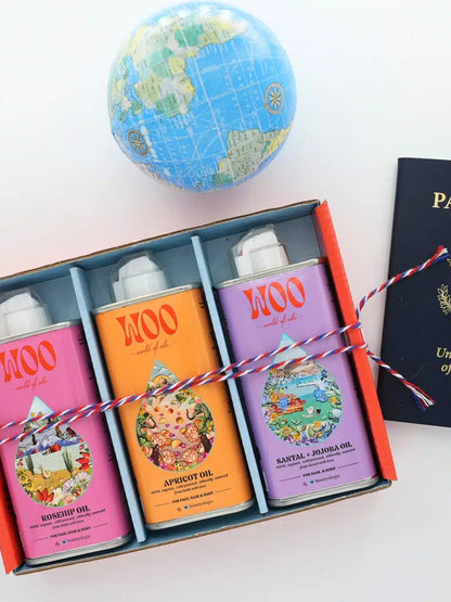 Zestaw Glow To Go Organic Oil Set