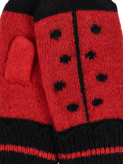 Rękawiczki merino Ladybug mittens Konges Slojd BÉBÉ Concept 