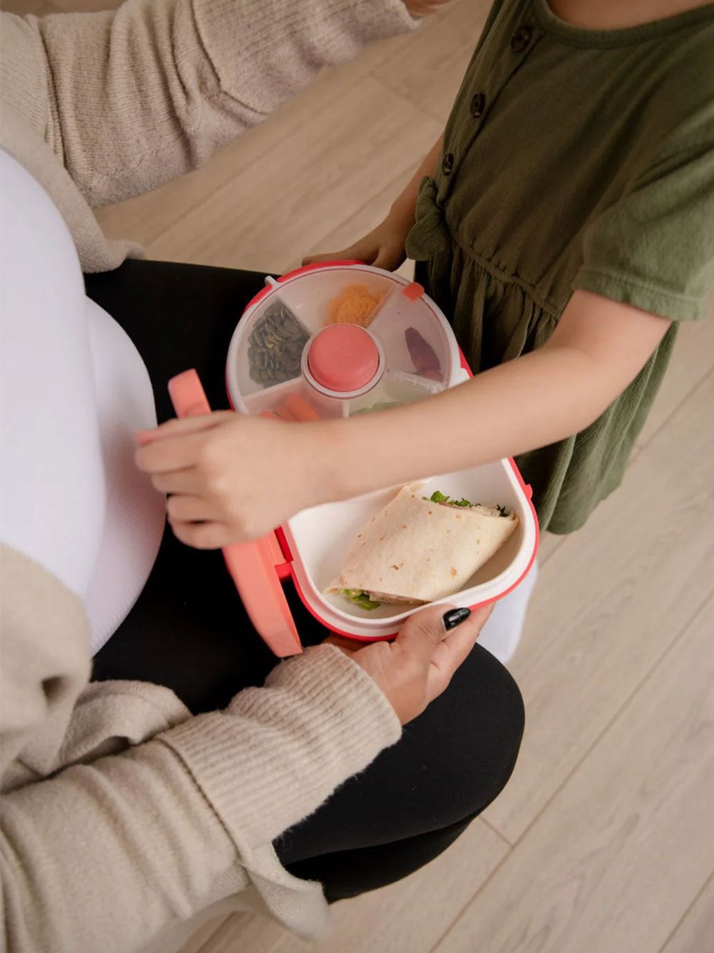 Śniadaniówka dla dzieci 2w1 Lunchbox & Snack Spinner GoBe Kids BÉBÉ Concept 