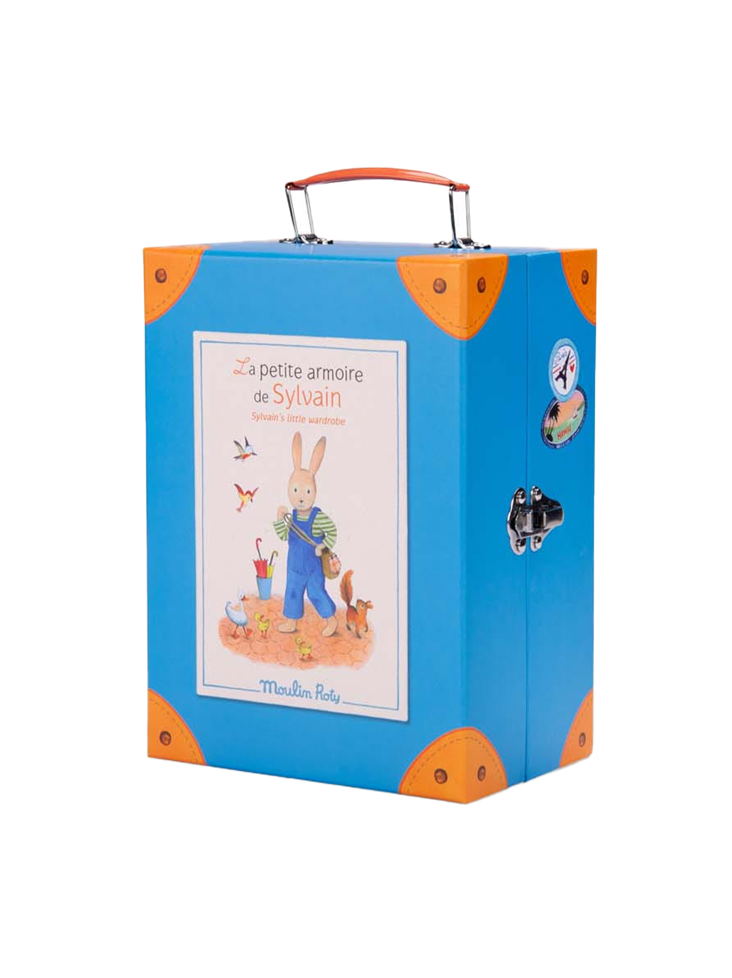 Walizka z garderobą i przytulanką Moulin Roty BÉBÉ Concept 