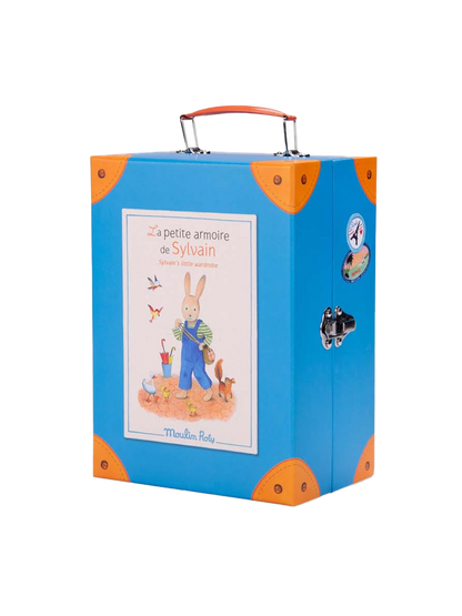 Walizka z garderobą i przytulanką Moulin Roty BÉBÉ Concept 