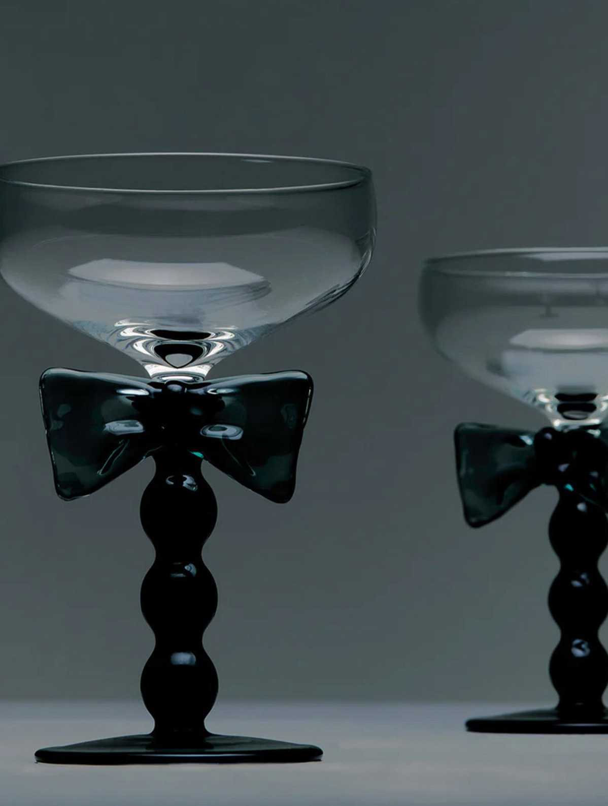 Komplet kieliszków Black Bow Coupes Maison Balzac BÉBÉ Concept 