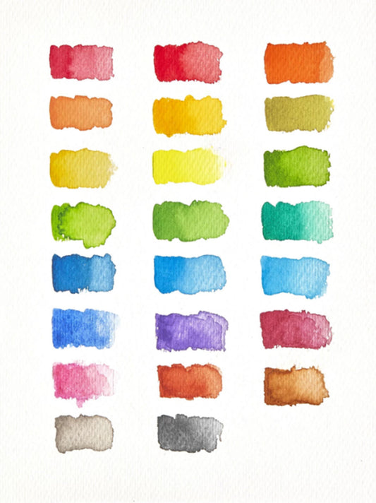 podróżna paleta farb akwarelowych