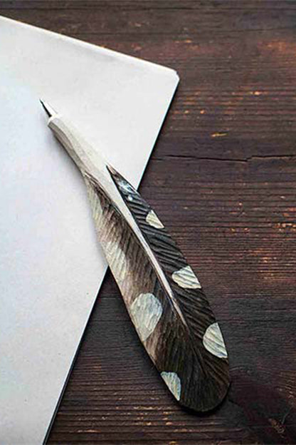 Wooden Pen Woodpecker Feather