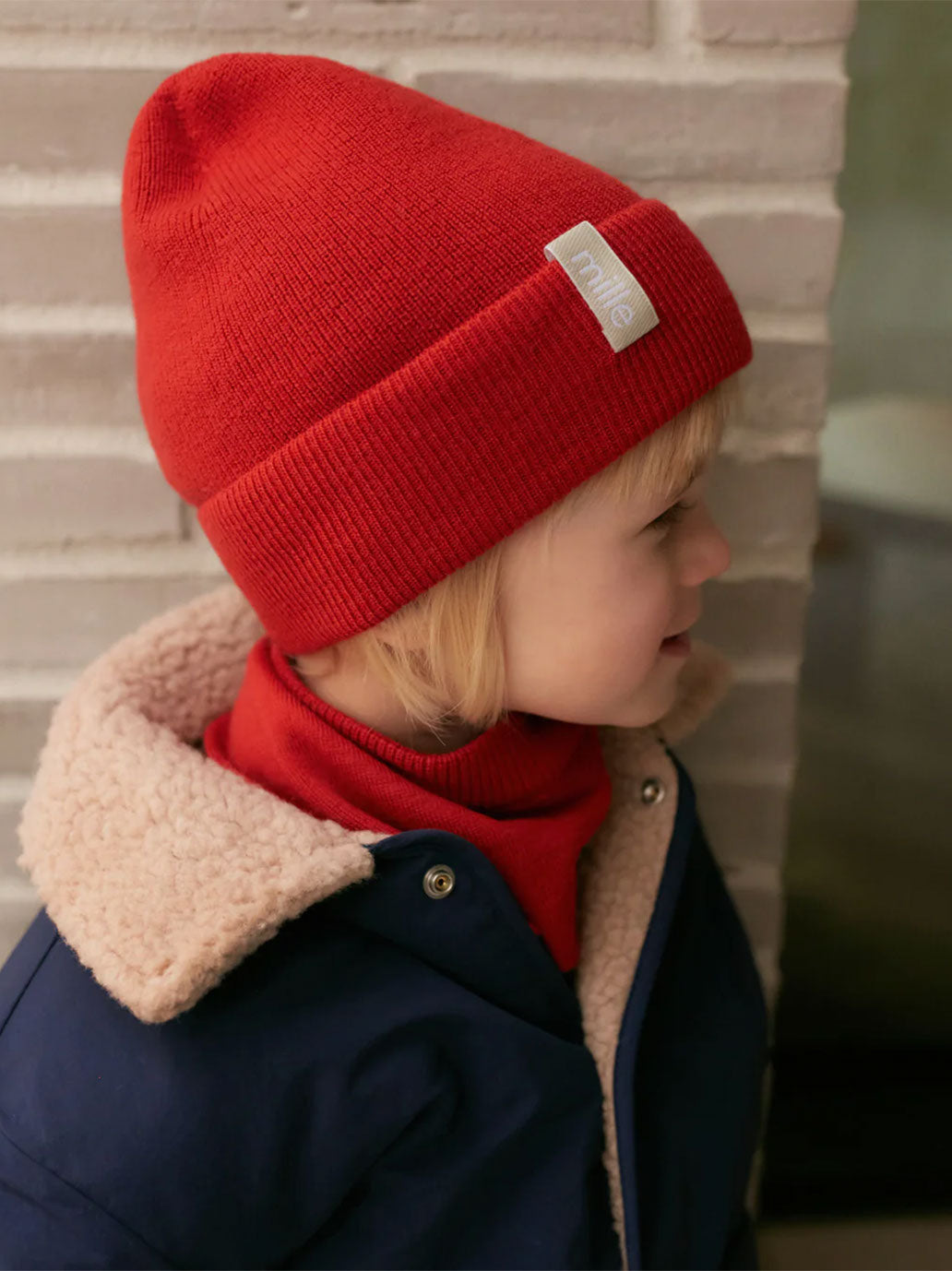 Cienka czapka z wełny merino Fine Mille Family BÉBÉ Concept 