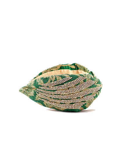 Ręcznie zdobiona opaska VERDANT