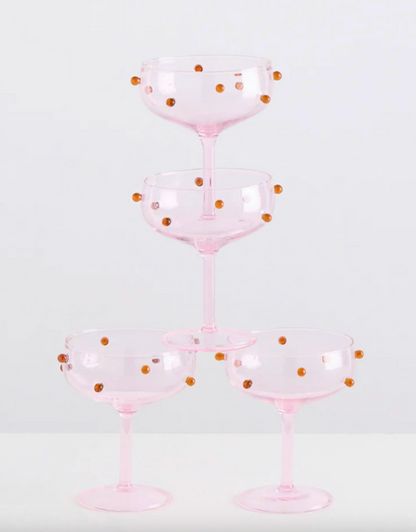 Komplet kieliszków Pomponette Coupes Maison Balzac BÉBÉ Concept 