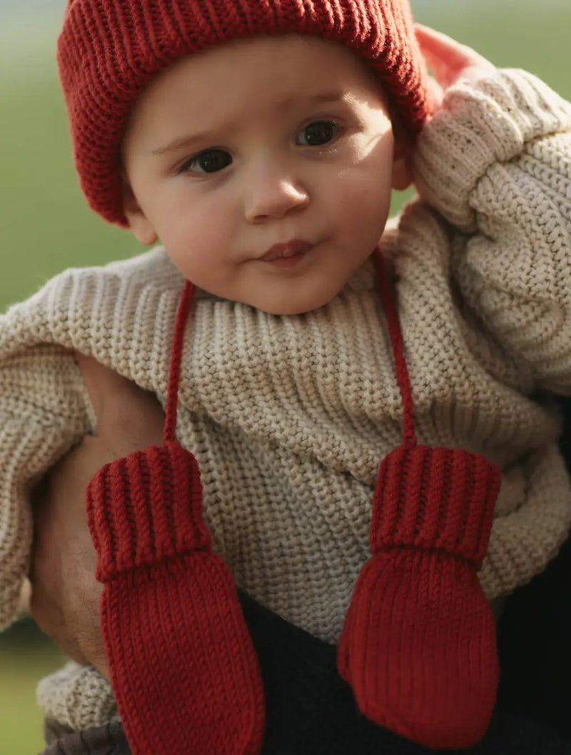 rękawiczki jednopalczaste z wełny merino Mille Family BÉBÉ Concept