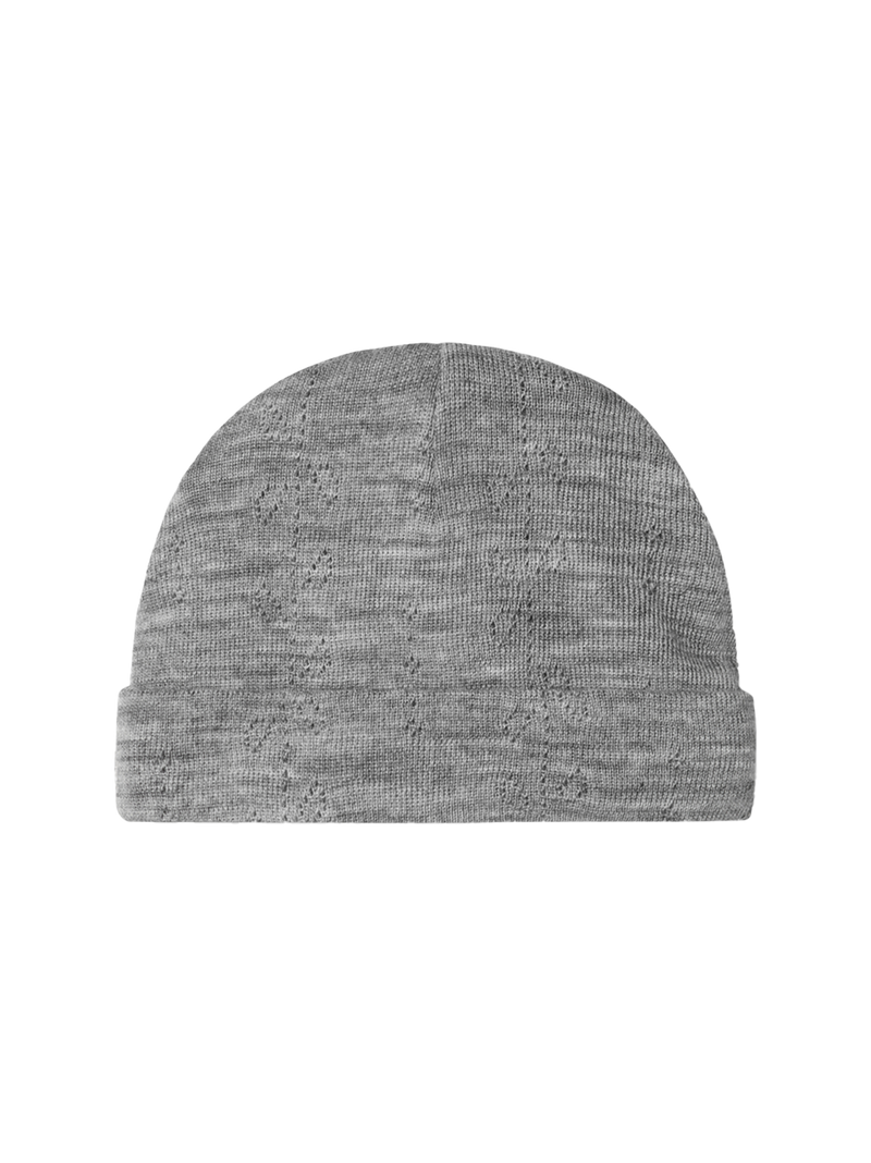 Czapeczka niemowlęca z merino Aiko Pointelle MarMar Copenhagen BÉBÉ Concept 