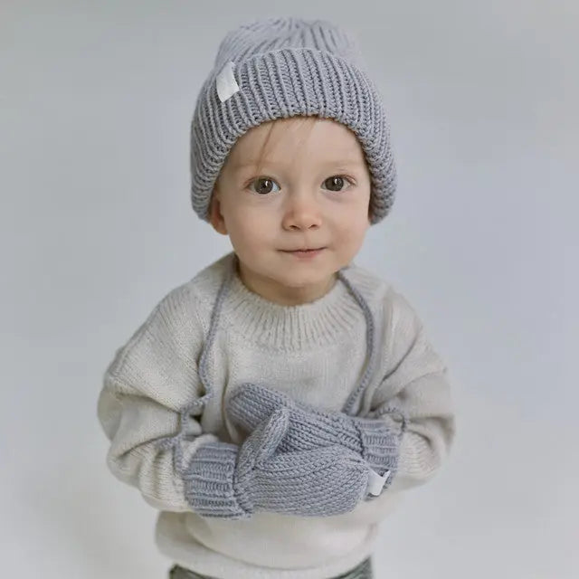 rękawiczki jednopalczaste z wełny merino Mille Family BÉBÉ Concept