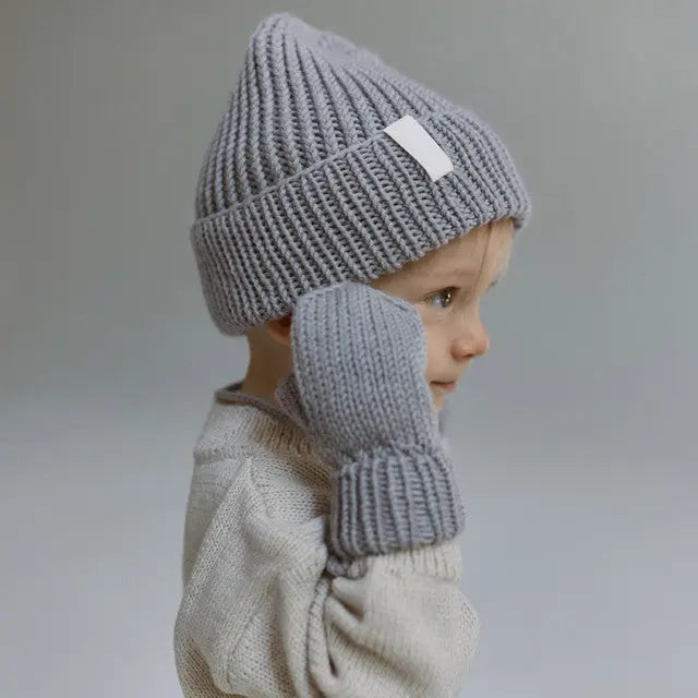 rękawiczki jednopalczaste z wełny merino Mille Family BÉBÉ Concept