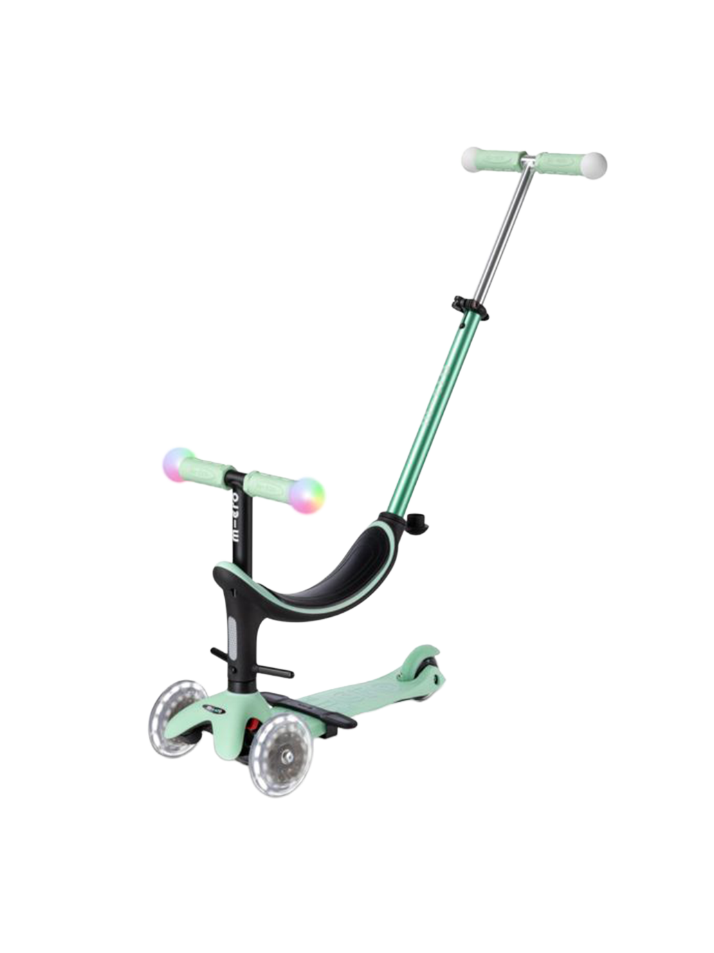 Hulajnoga Mini2Grow Deluxe Magic LED 4w1 Micro BÉBÉ Concept 