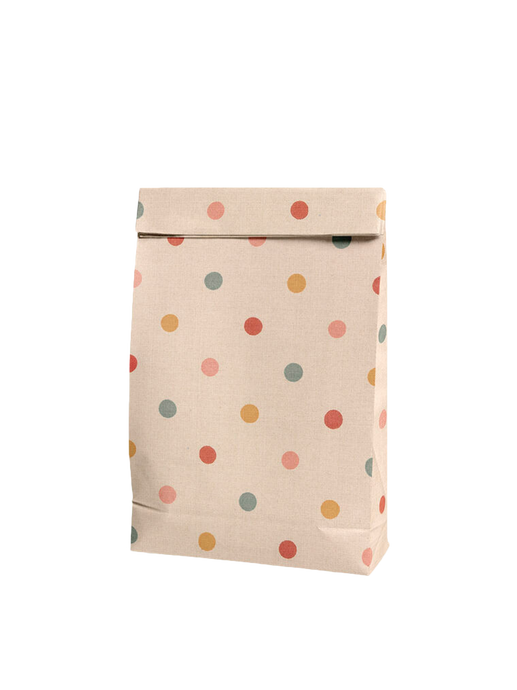 Подарунковий пакувальний паперовий пакет multi dots