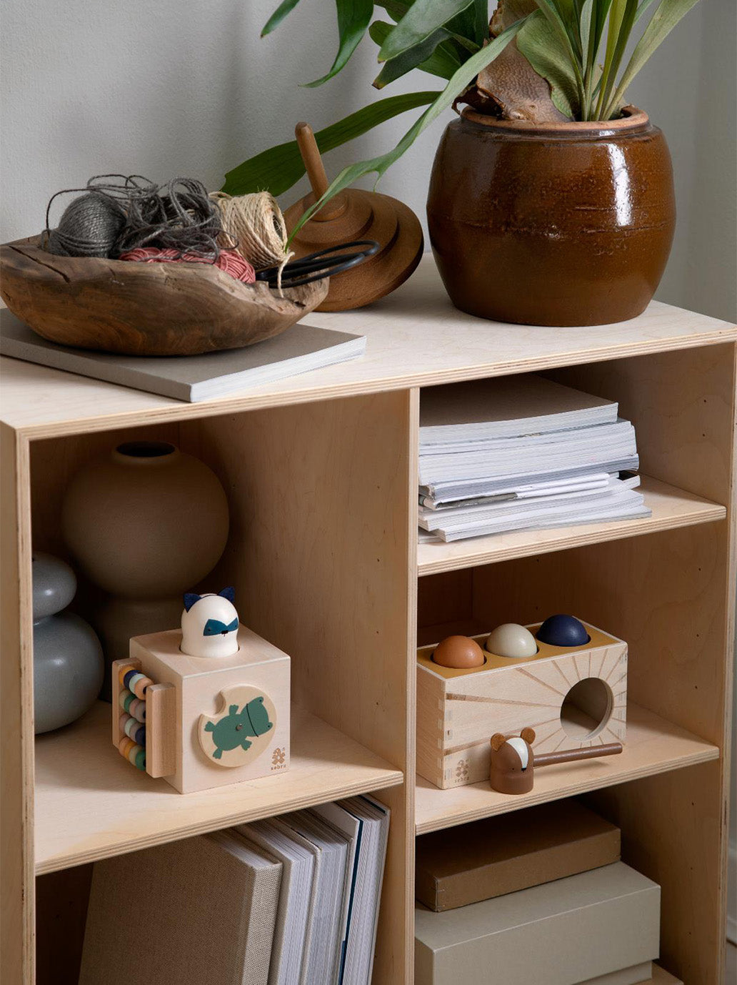 Drewniana kostka manipulacyjna Sebra BÉBÉ Concept