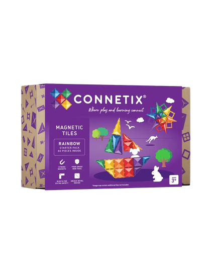 Klocki magnetyczne Rainbow Starter Pack Connetix BÉBÉ Concept 