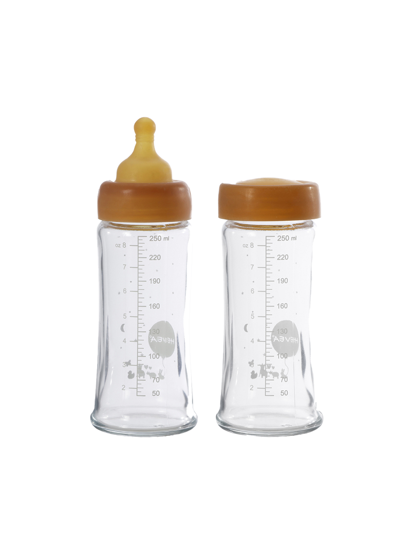 2-pak szklanych butelek niemowlęcych