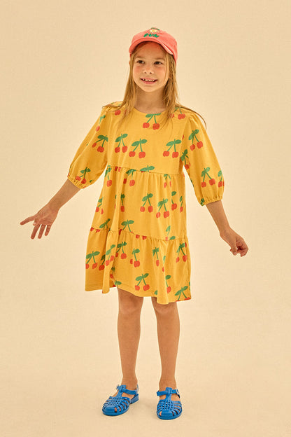 Sukienka Cherry Ruffle Dress Jelly Mallow BÉBÉ Concept 