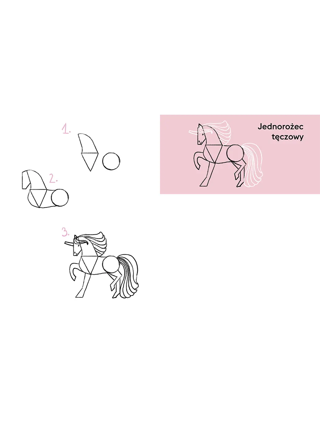 Umiem rysować Konie, Kucyki i Jednorożce Wydawnictwo Kropka BEBE Concept 