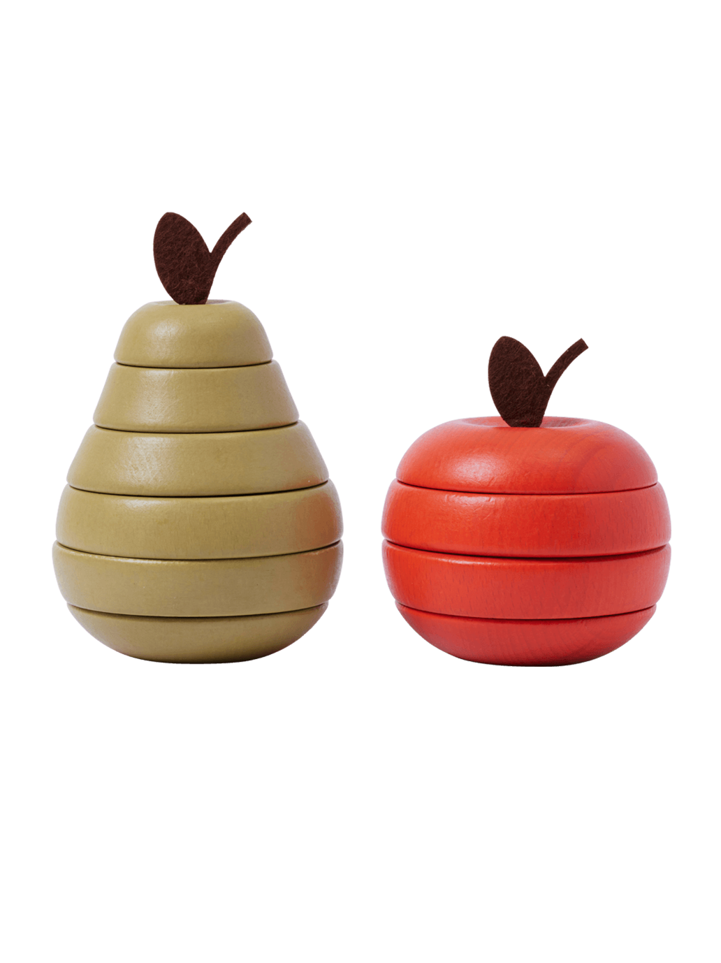 Zestaw zabawek Stacking Apple and Pear Ferm Living BÉBÉ Concept 