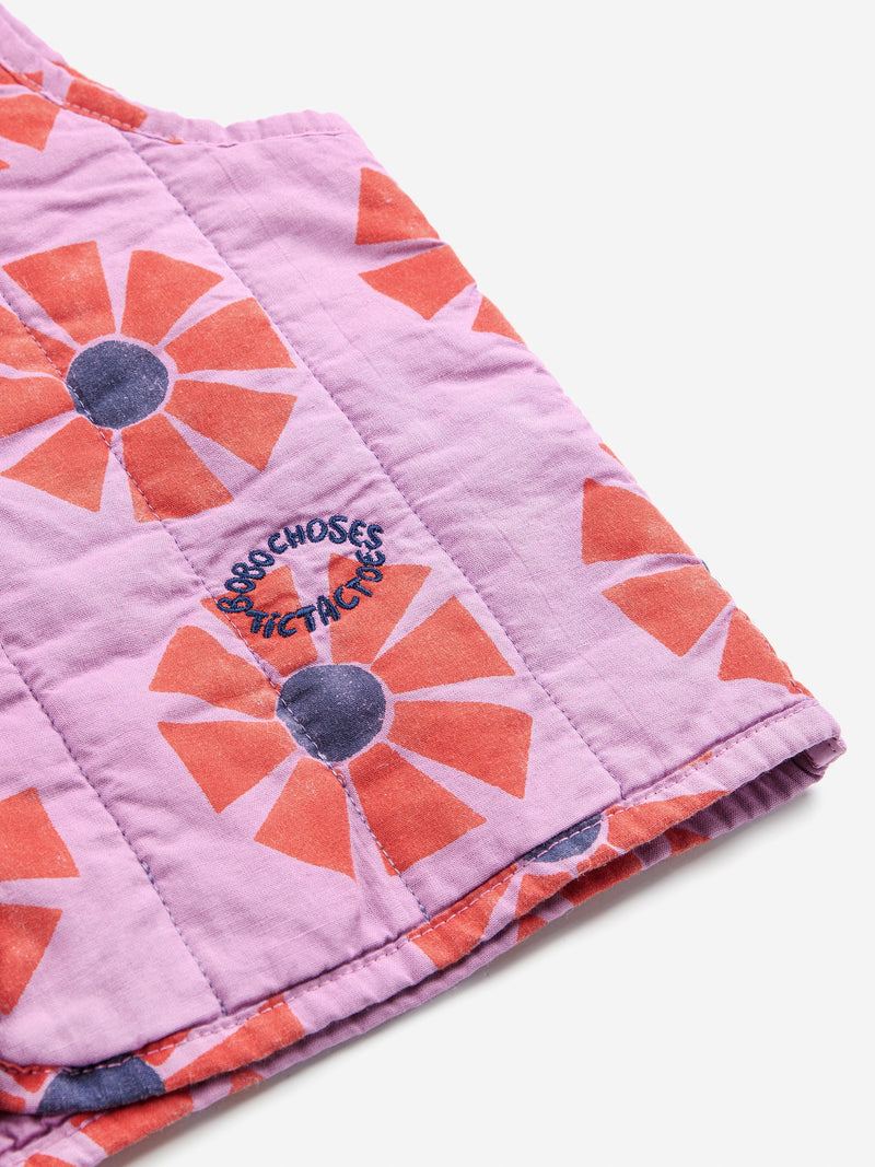 Kaleidoscope all over quilted woven vest Kids Bobo Choses BÉBÉ Concept 