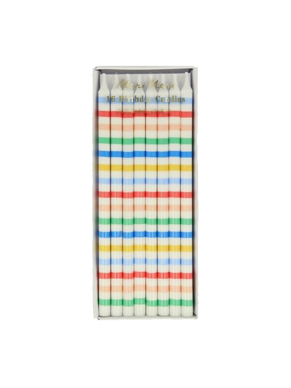 Świeczki urodzinowe Stripe Candles 12 szt. Meri Meri BÉBÉ Concept 