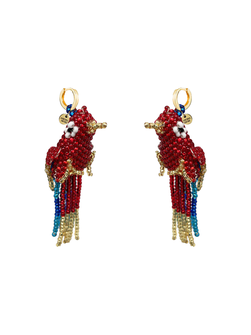 Kolczyki Parrot earrings Amori Mori BÉBÉ Concept 