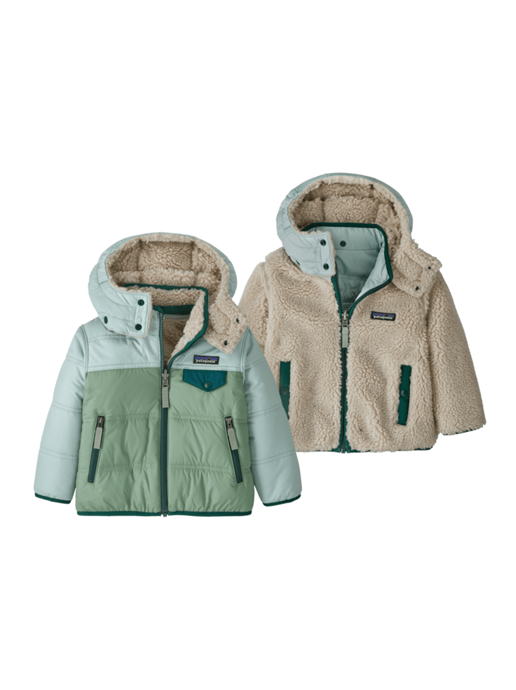Dwustronna kurtka Baby Reversible Tribbles Hoody Patagonia BÉBÉ Concept 