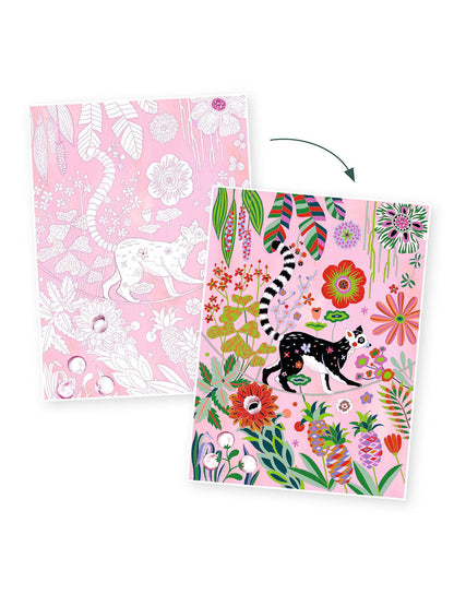 Obrazy do kolorowania w teczce Djeco BÉBÉ Concept