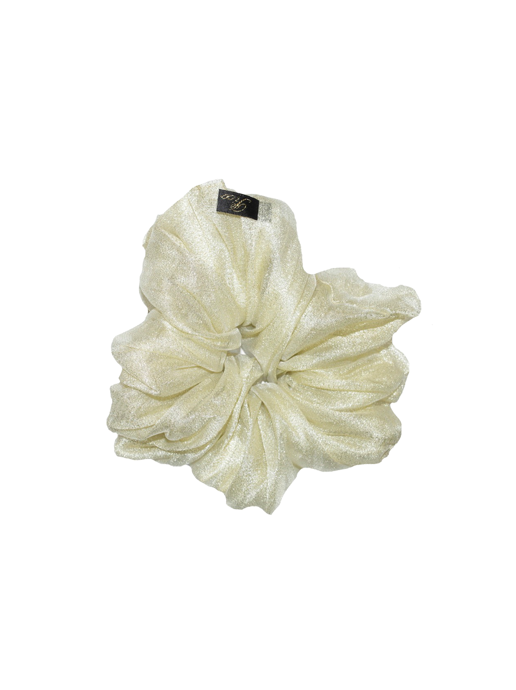 Duża gumka do włosów Liza Scrunchie LIGHT GOLD